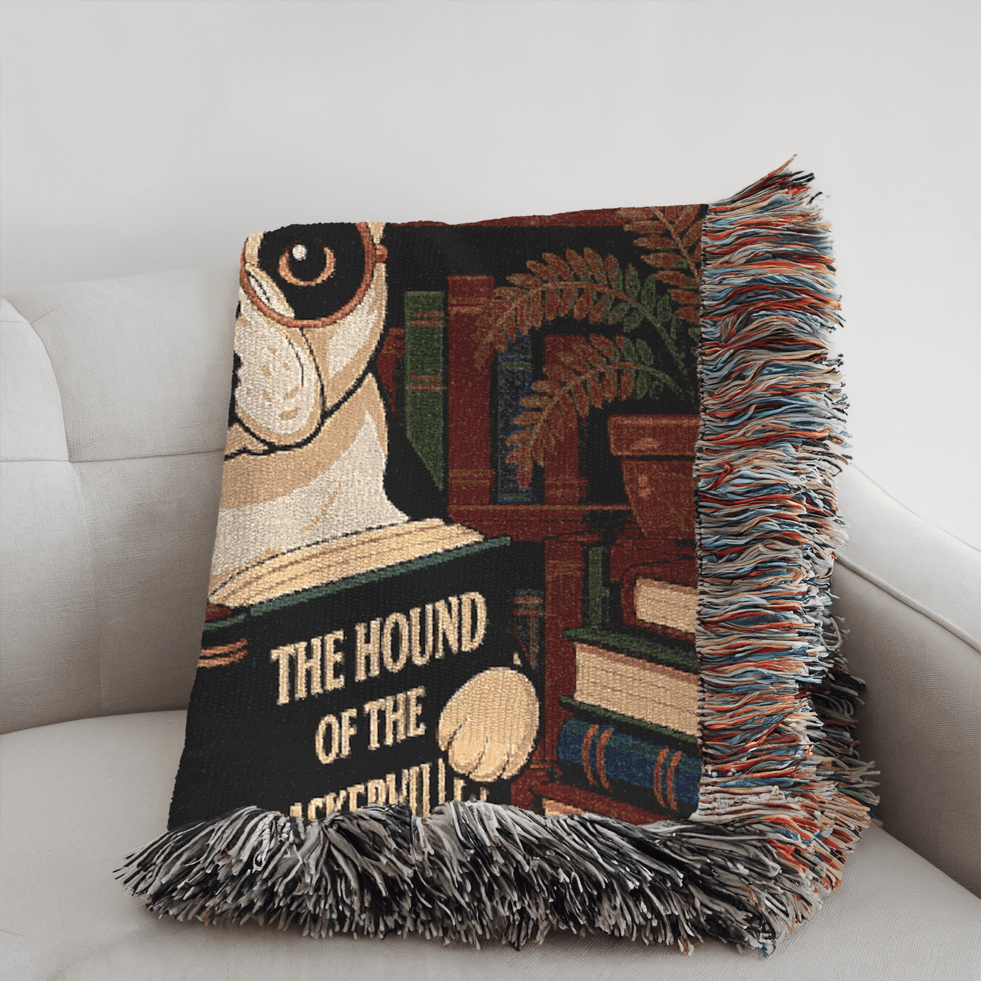 Printify Blanket Piebald French Bulldog Baskervilles Throw Blanket