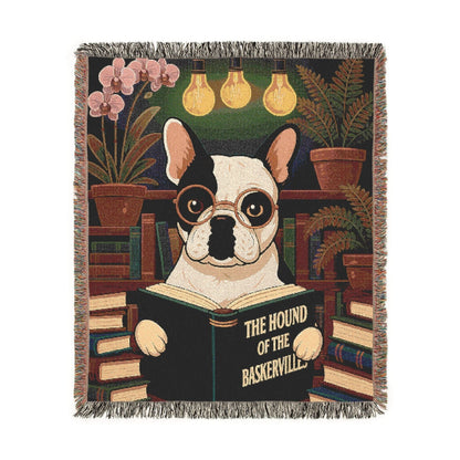 Printify Blanket Piebald French Bulldog Baskervilles Throw Blanket