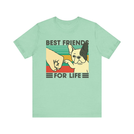Piebald French Bulldog Bestie TShirt