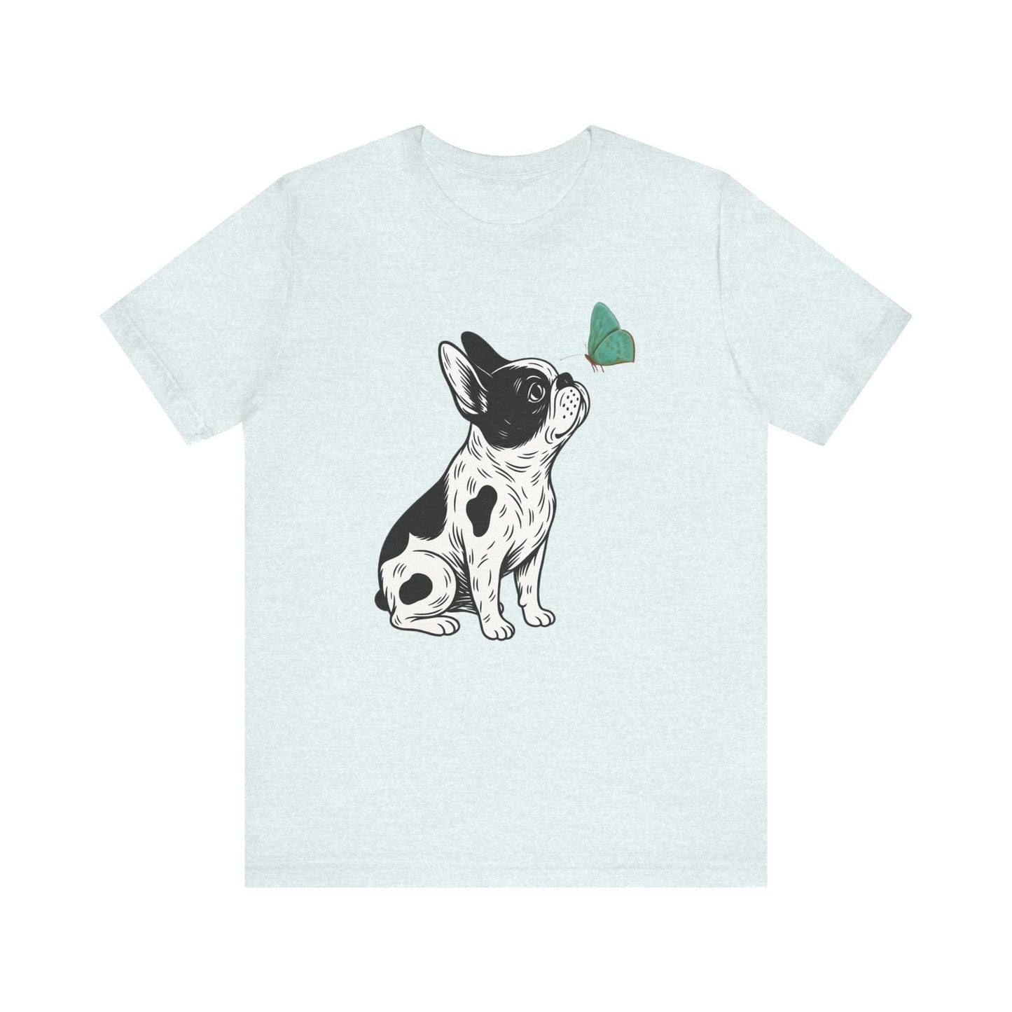 Piebald French Bulldog Butterfly TShirt