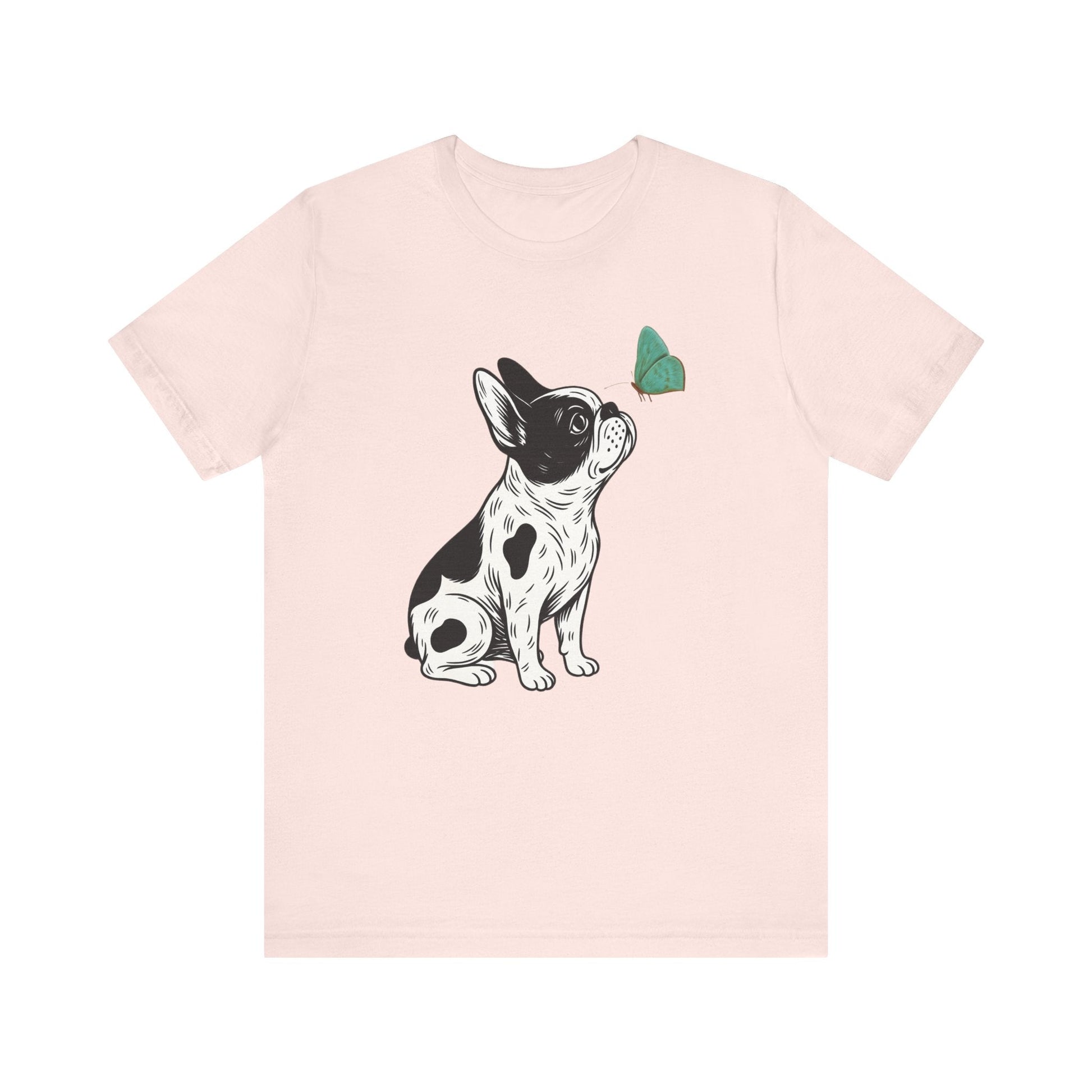 Piebald French Bulldog Butterfly TShirt