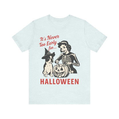 Piebald French Bulldog Early Halloween TShirt