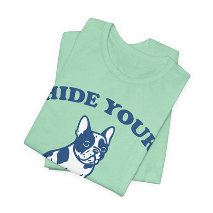 Piebald French Bulldog Fries TShirt