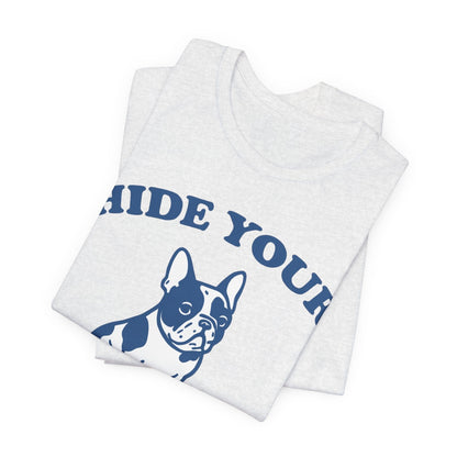 Piebald French Bulldog Fries TShirt