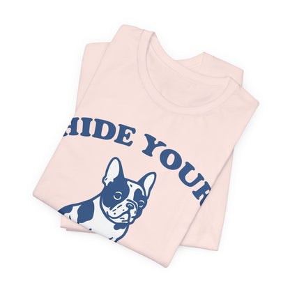 Piebald French Bulldog Fries TShirt