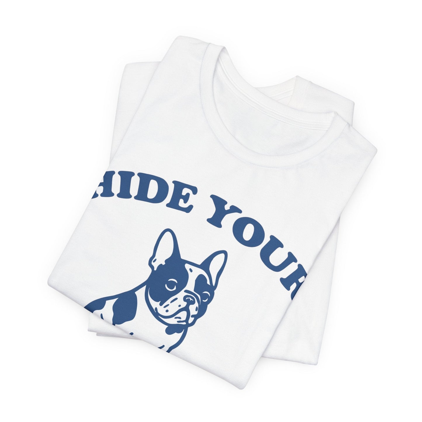 Piebald French Bulldog Fries TShirt