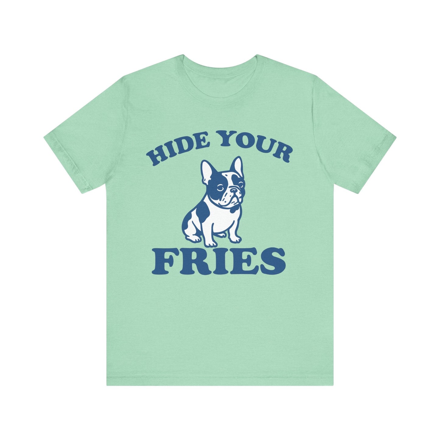 Piebald French Bulldog Fries TShirt