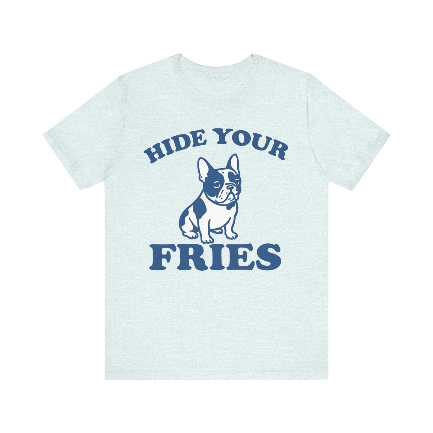 Piebald French Bulldog Fries TShirt