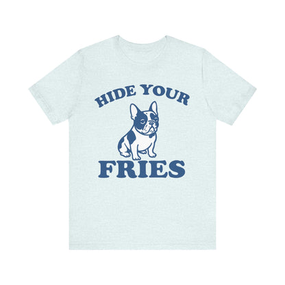 Piebald French Bulldog Fries TShirt