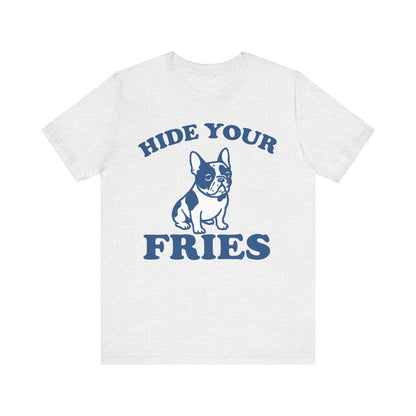 Piebald French Bulldog Fries TShirt