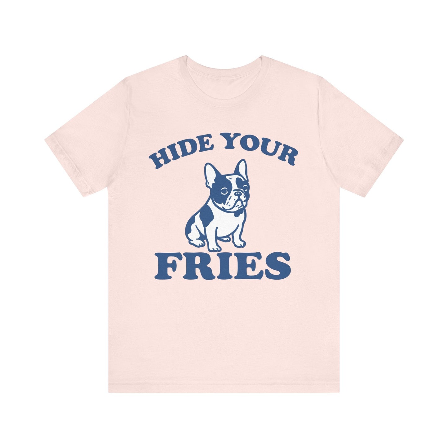 Piebald French Bulldog Fries TShirt