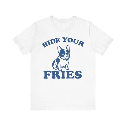 Piebald French Bulldog Fries TShirt