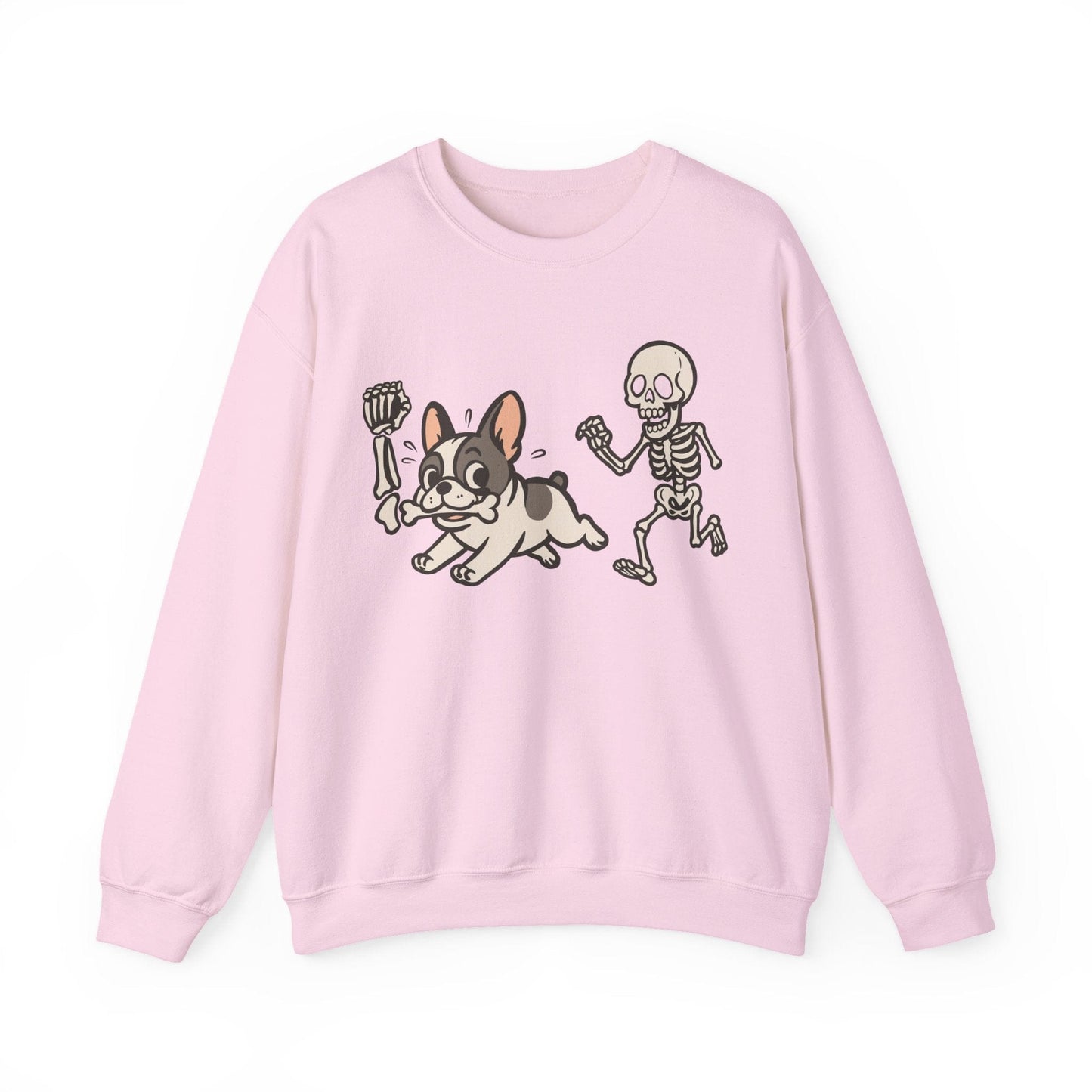 Printify Sweatshirt Piebald French Bulldog Grave Robber Sweatshirt