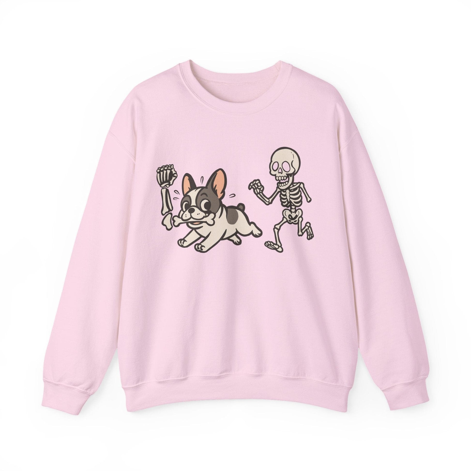 Printify Sweatshirt Piebald French Bulldog Grave Robber Sweatshirt