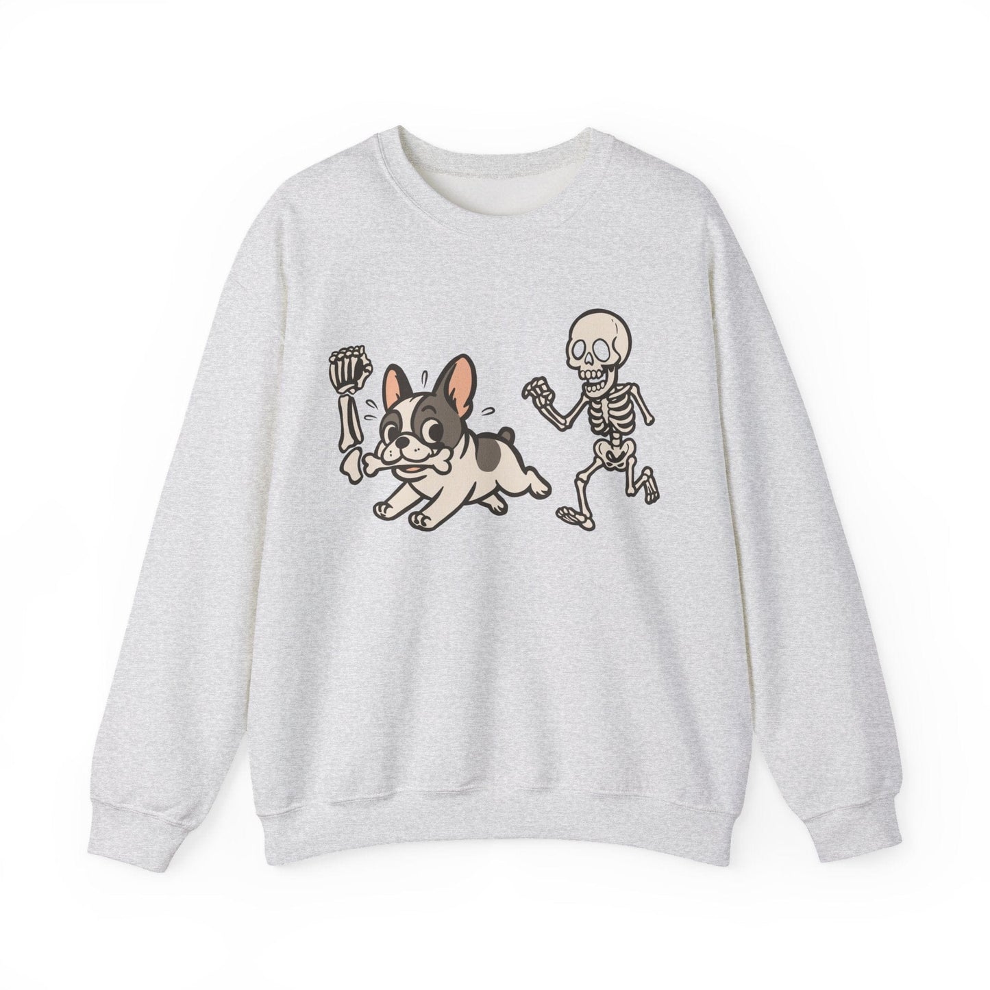Printify Sweatshirt Piebald French Bulldog Grave Robber Sweatshirt