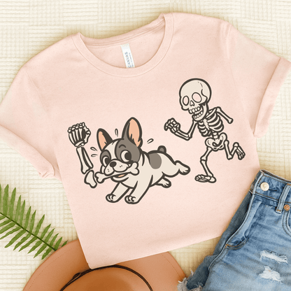 Printify T-Shirt Soft Pink / S Piebald French Bulldog Grave Robber TShirt