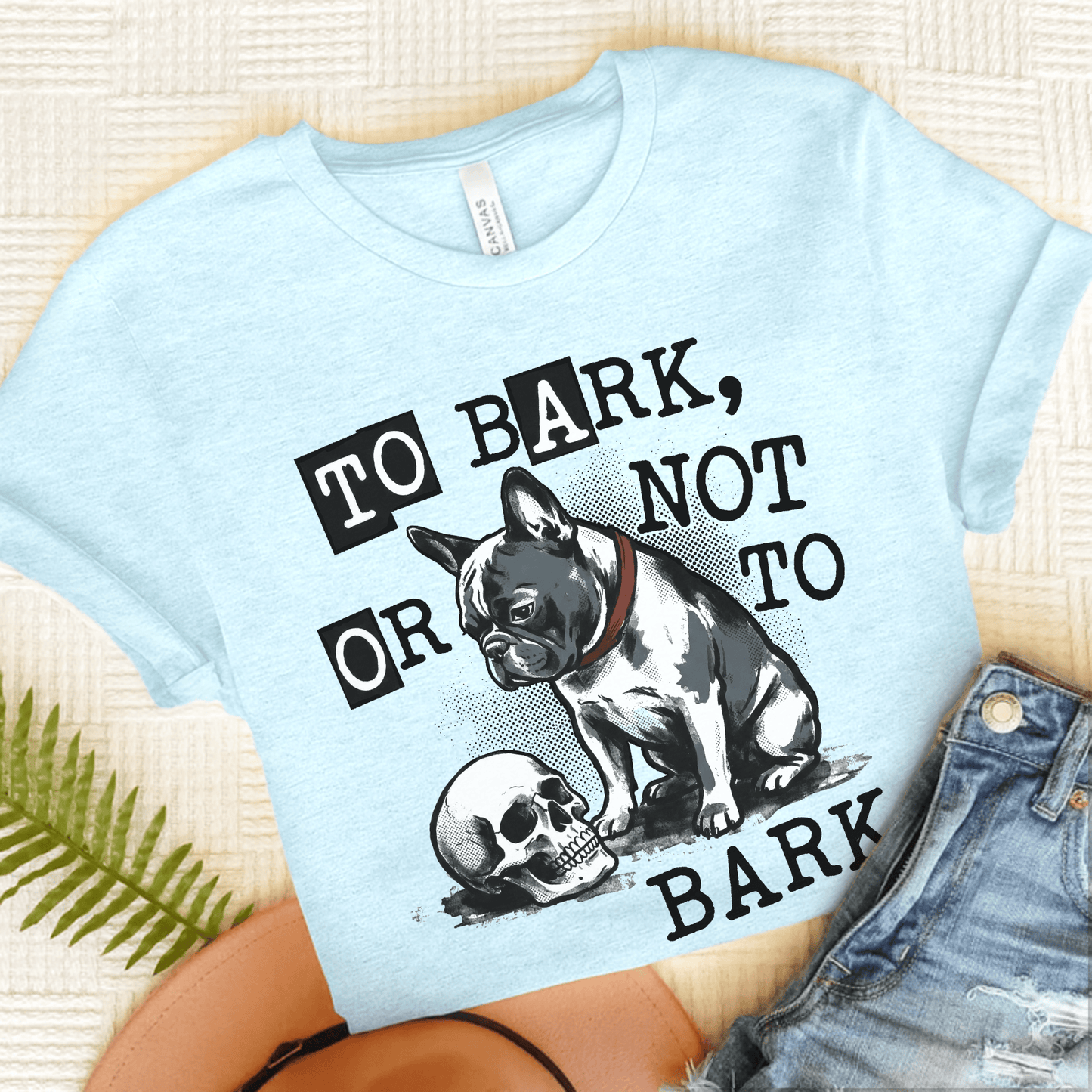 Piebald French Bulldog Gym Sports Coach Unisex TShirt Heather Ice Blue