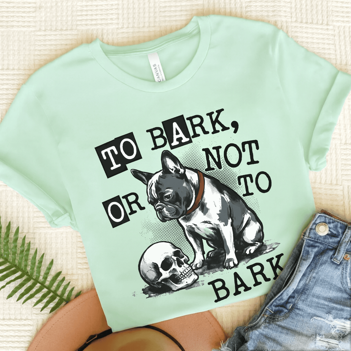 Piebald French Bulldog Gym Sports Coach Unisex TShirt Heather Mint