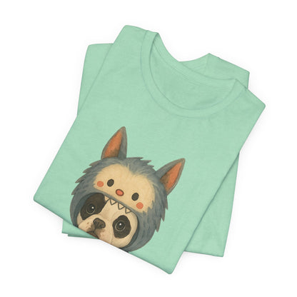 Printify T-Shirt Piebald French Bulldog Little Monster TShirt