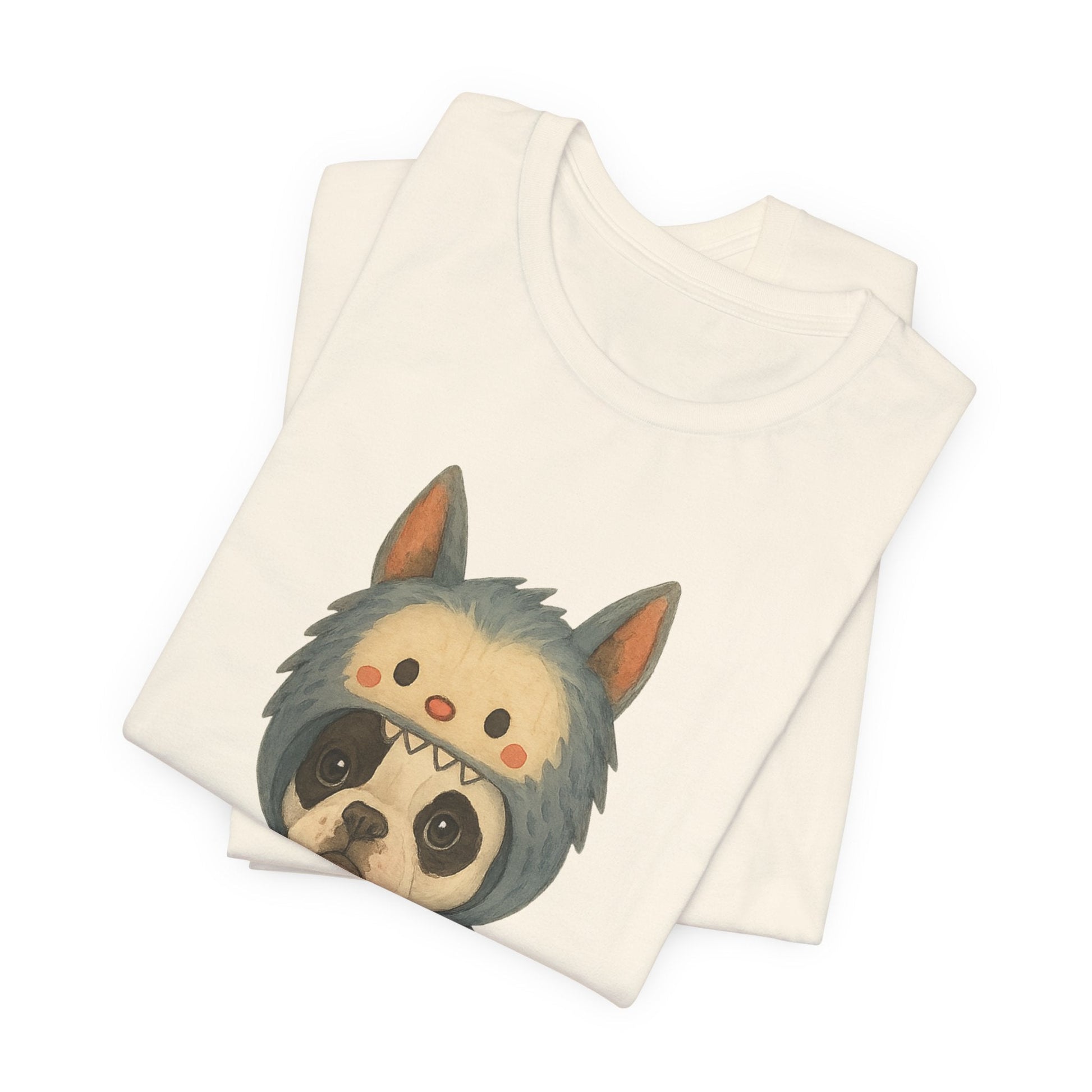 Printify T-Shirt Piebald French Bulldog Little Monster TShirt
