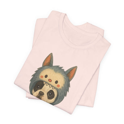Printify T-Shirt Piebald French Bulldog Little Monster TShirt
