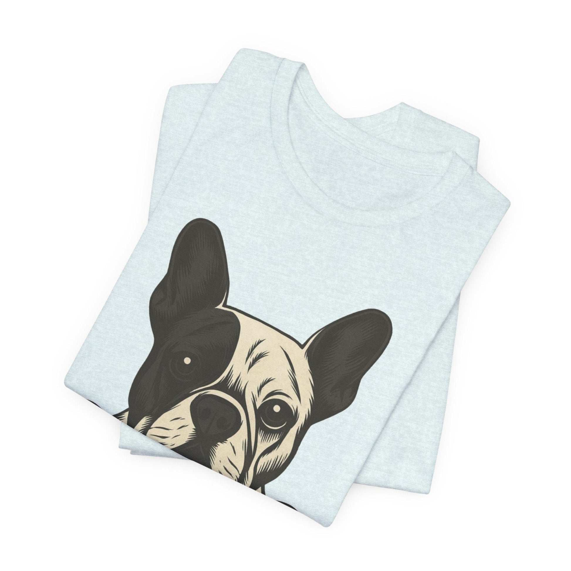 Printify T-Shirt Piebald French Bulldog My Therapist TShirt