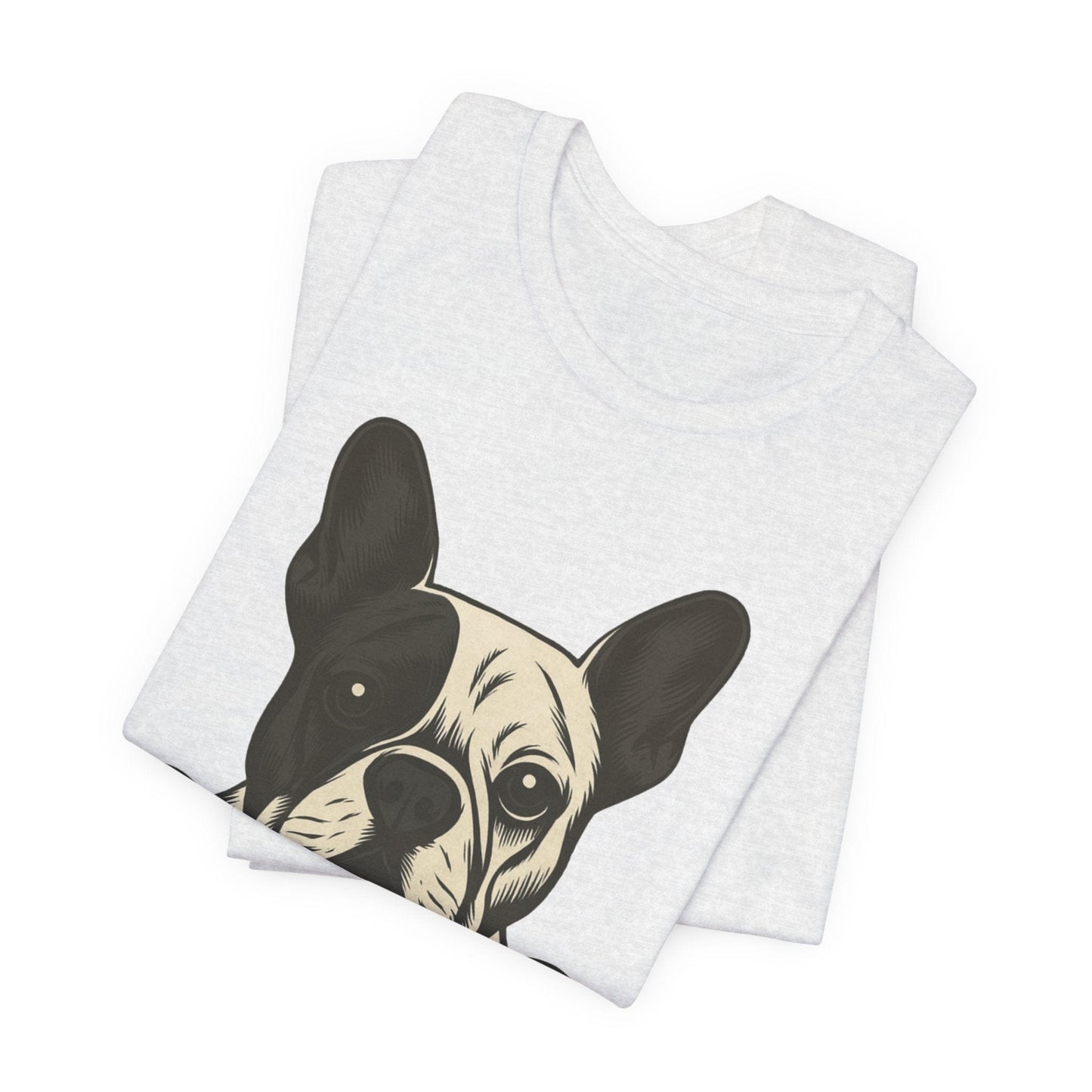 Printify T-Shirt Piebald French Bulldog My Therapist TShirt