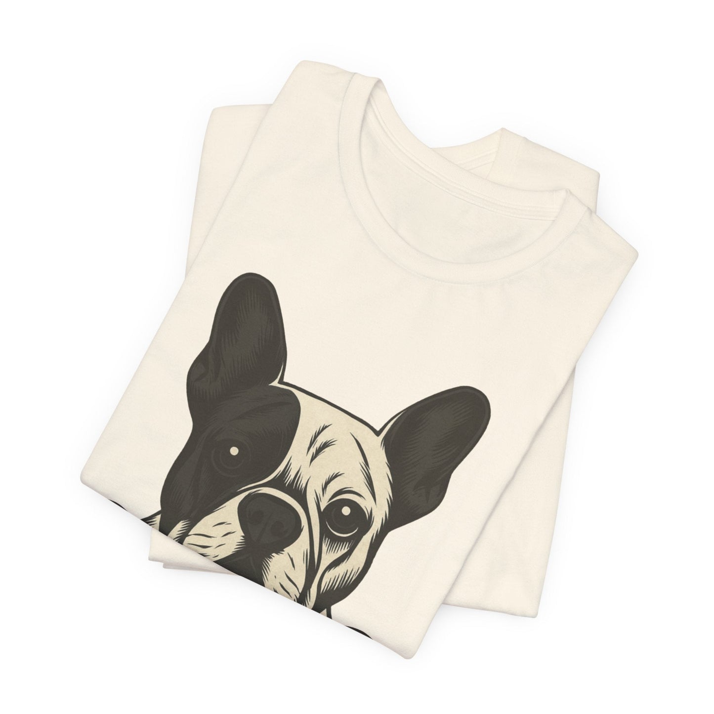 Printify T-Shirt Piebald French Bulldog My Therapist TShirt
