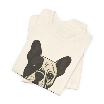 Printify T-Shirt Piebald French Bulldog My Therapist TShirt