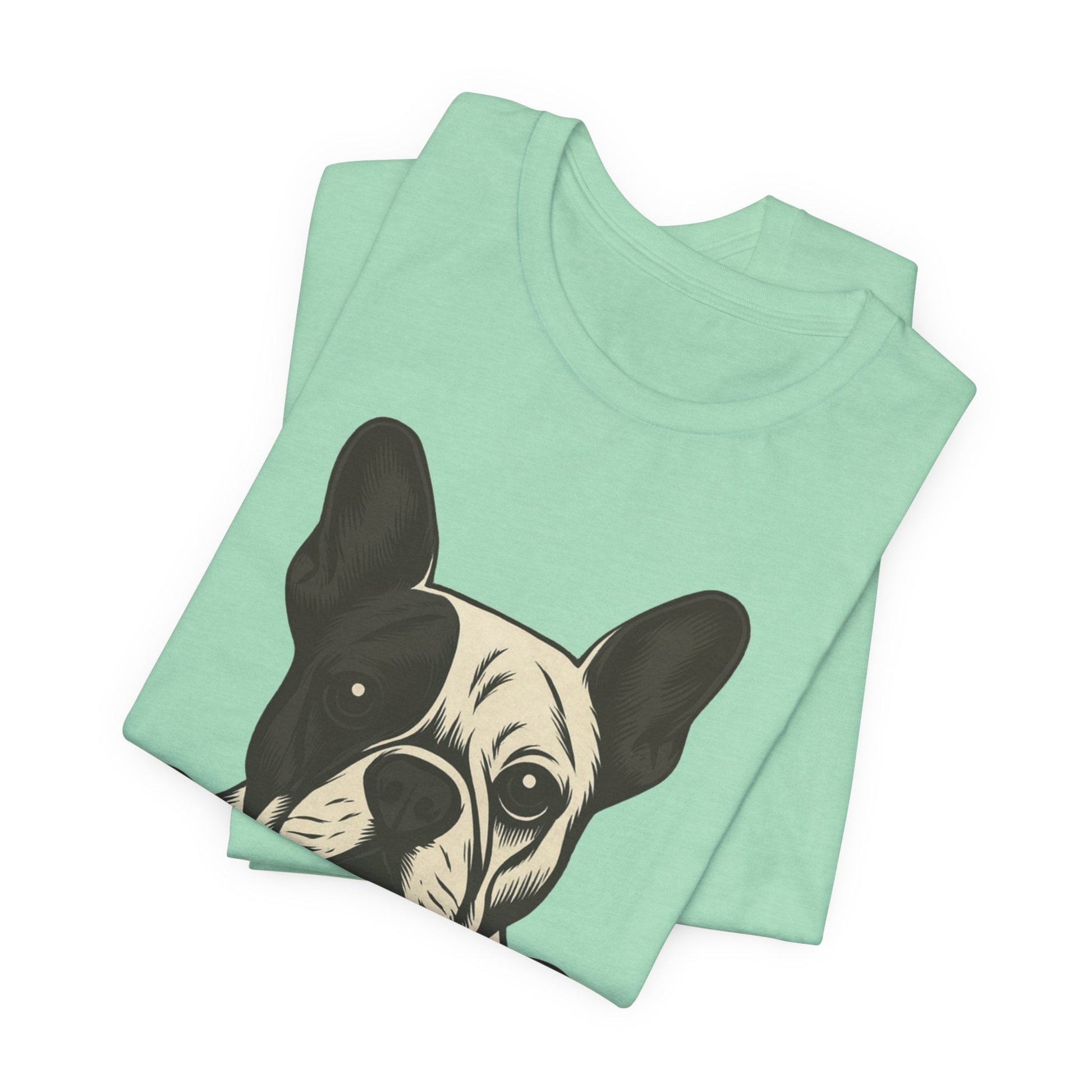 Printify T-Shirt Piebald French Bulldog My Therapist TShirt
