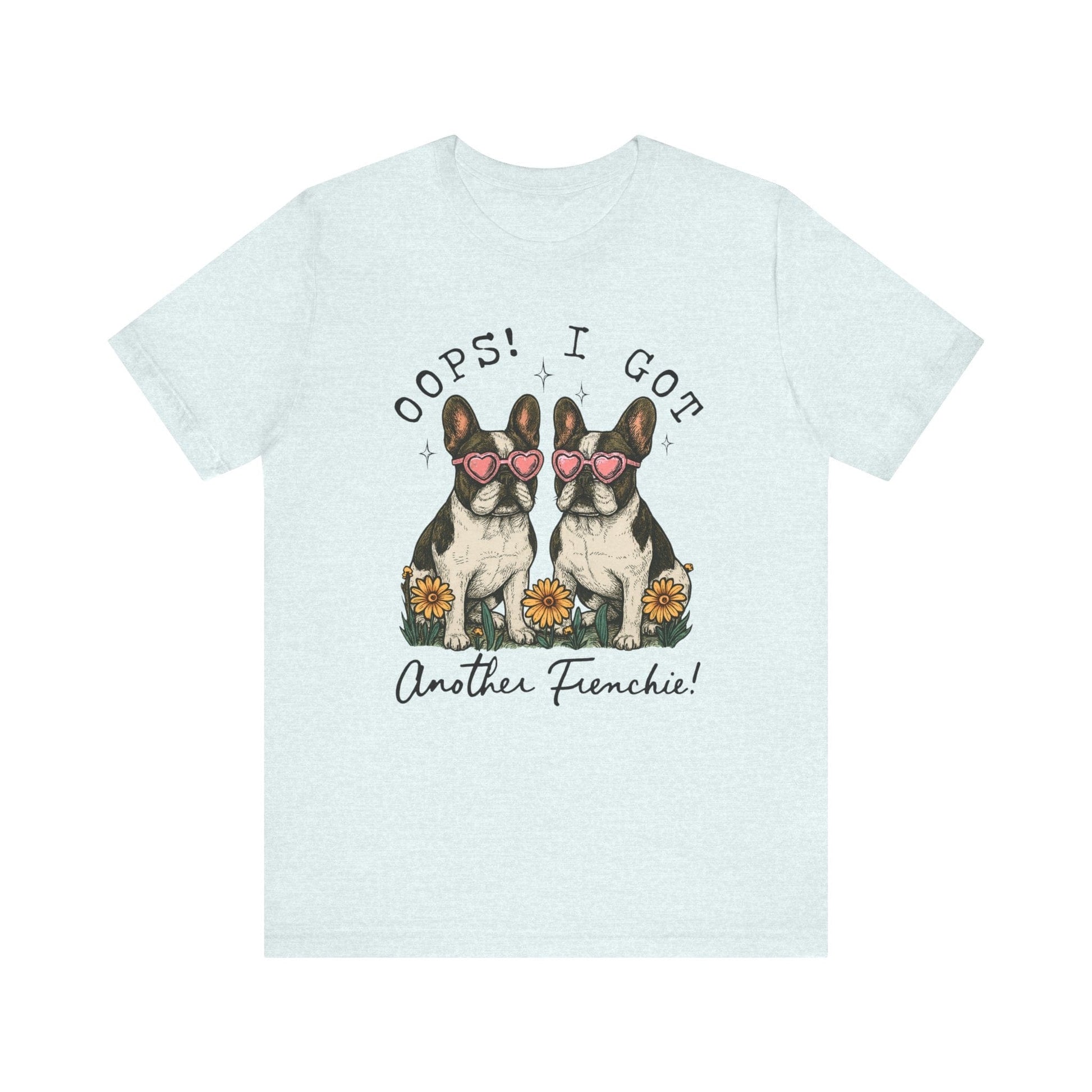 Printify T-Shirt Piebald French Bulldog Oops TShirt