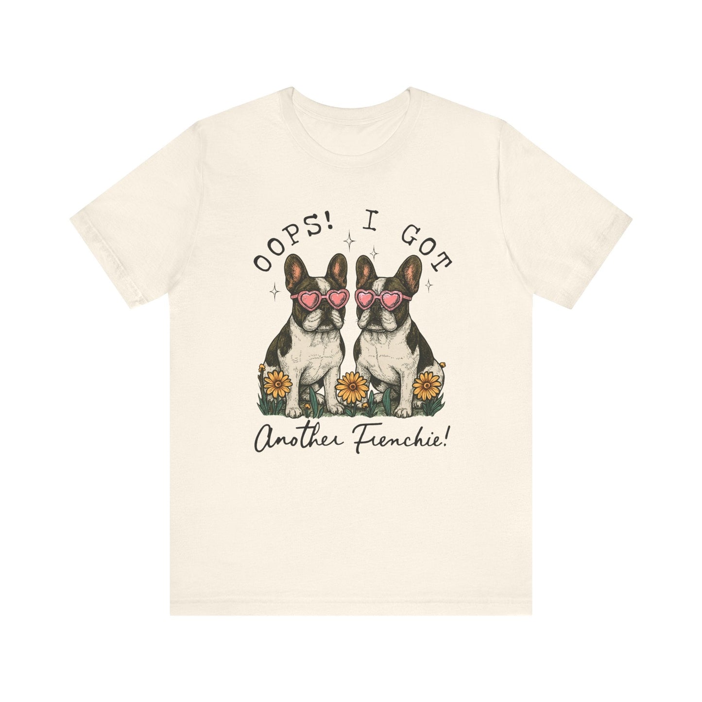 Printify T-Shirt Piebald French Bulldog Oops TShirt