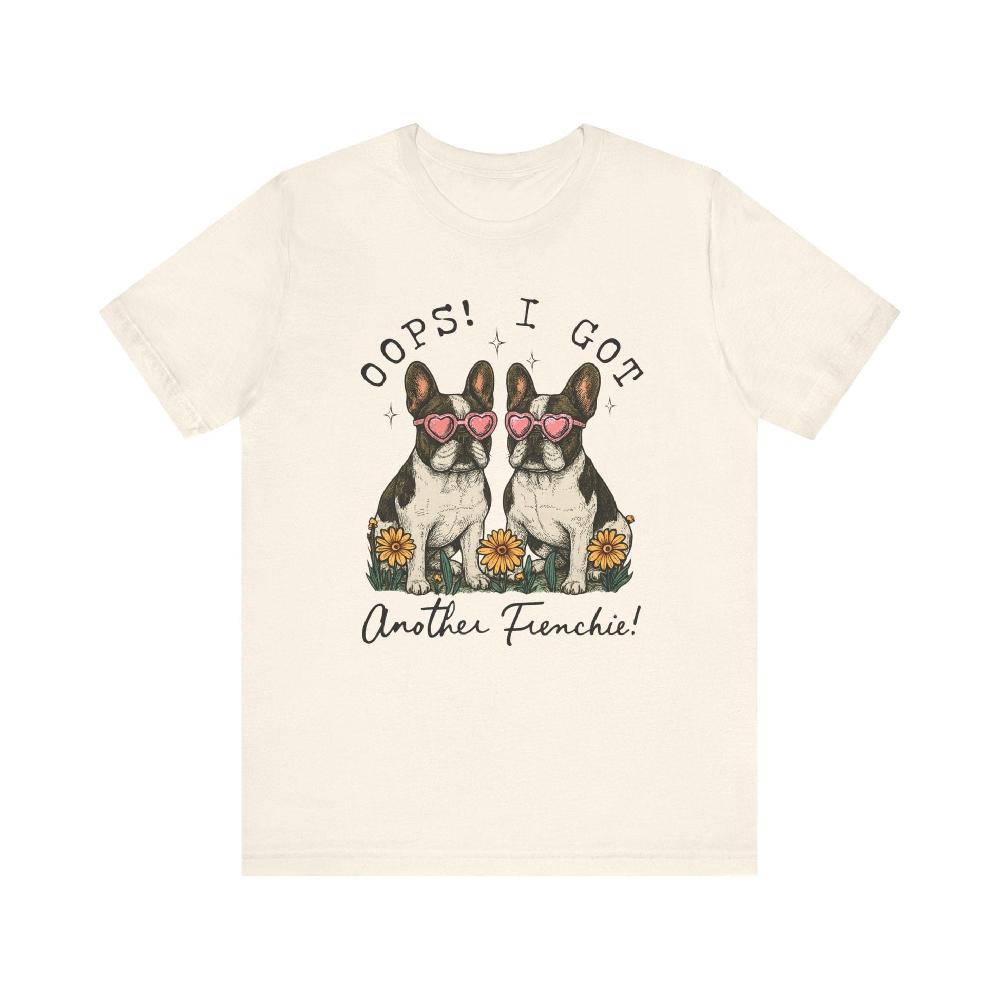 Printify T-Shirt Piebald French Bulldog Oops TShirt