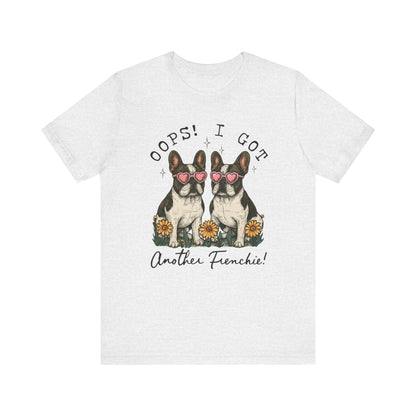 Printify T-Shirt Piebald French Bulldog Oops TShirt