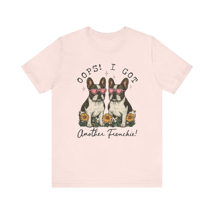 Printify T-Shirt Piebald French Bulldog Oops TShirt