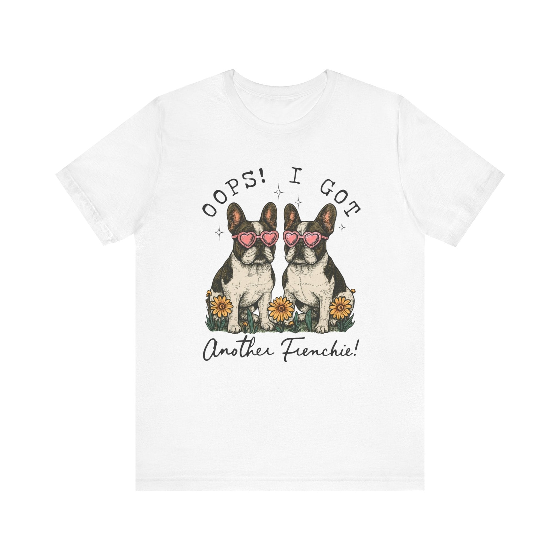 Printify T-Shirt Piebald French Bulldog Oops TShirt
