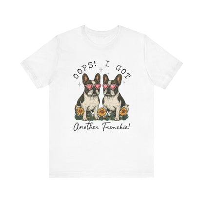 Printify T-Shirt Piebald French Bulldog Oops TShirt