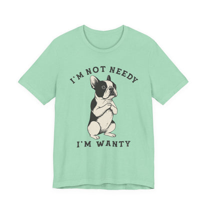 Piebald French Bulldog Wanty TShirt