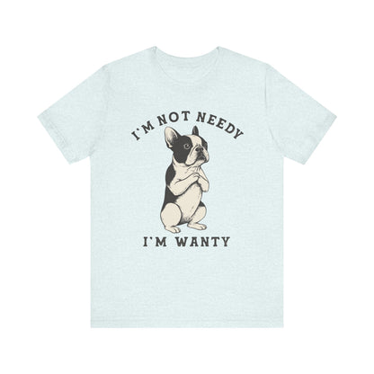Piebald French Bulldog Wanty TShirt
