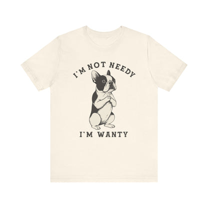 Piebald French Bulldog Wanty TShirt