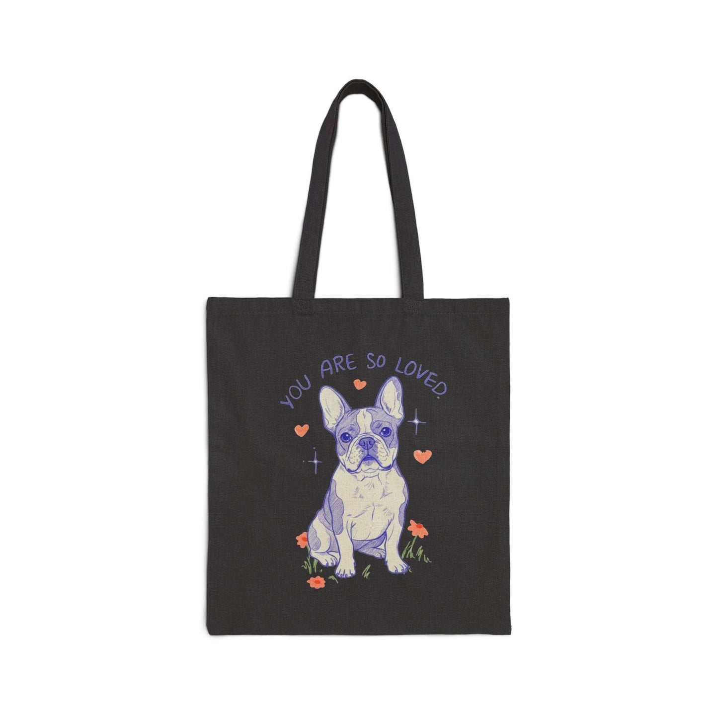 Piebald Frenchie Always Loved Tote Bag