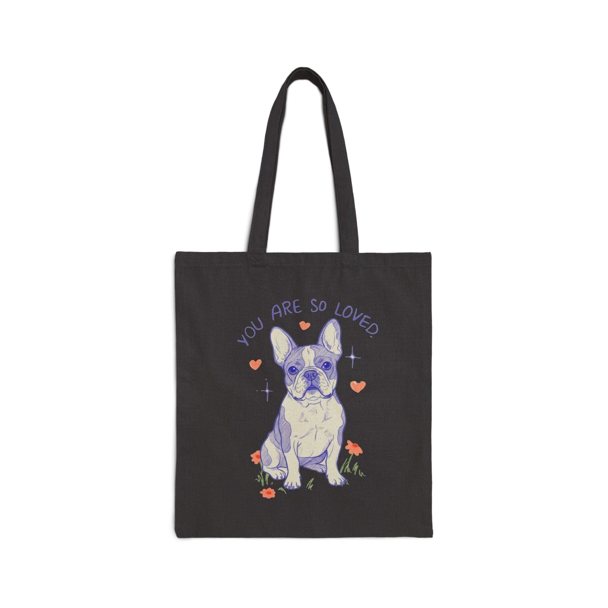 Piebald Frenchie Always Loved Tote Bag