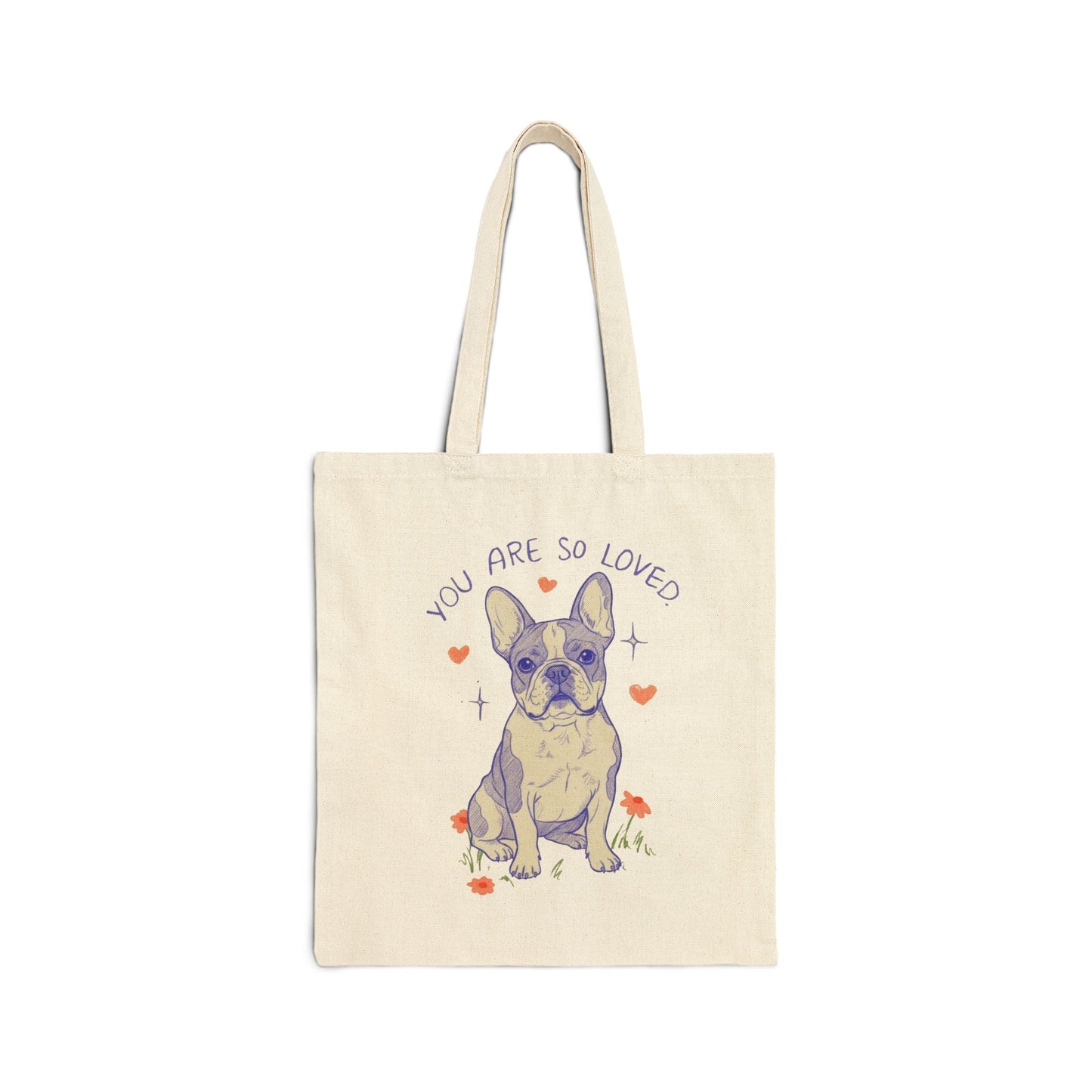 Piebald Frenchie Always Loved Tote Bag