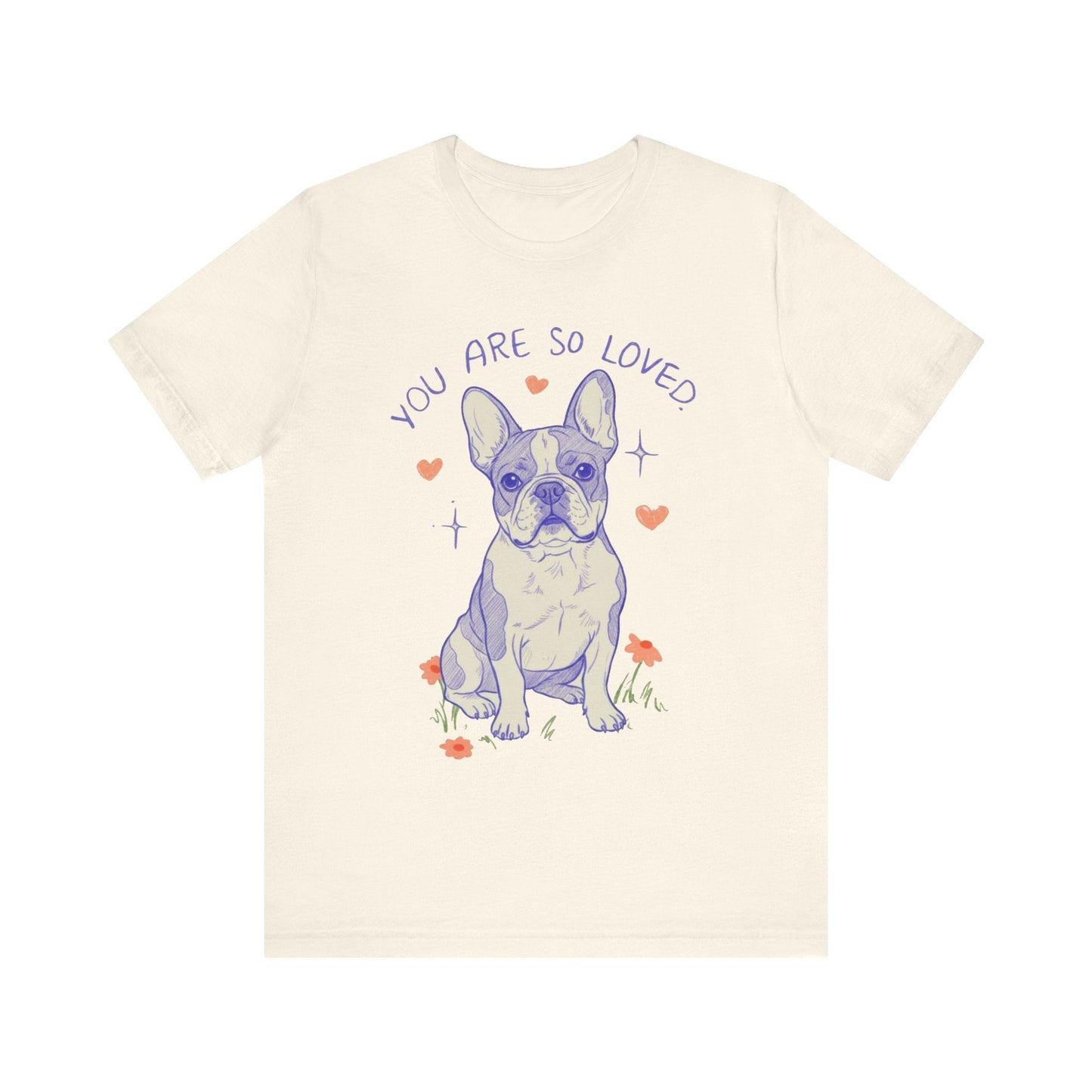 Piebald Frenchie Always Loved Tshirt