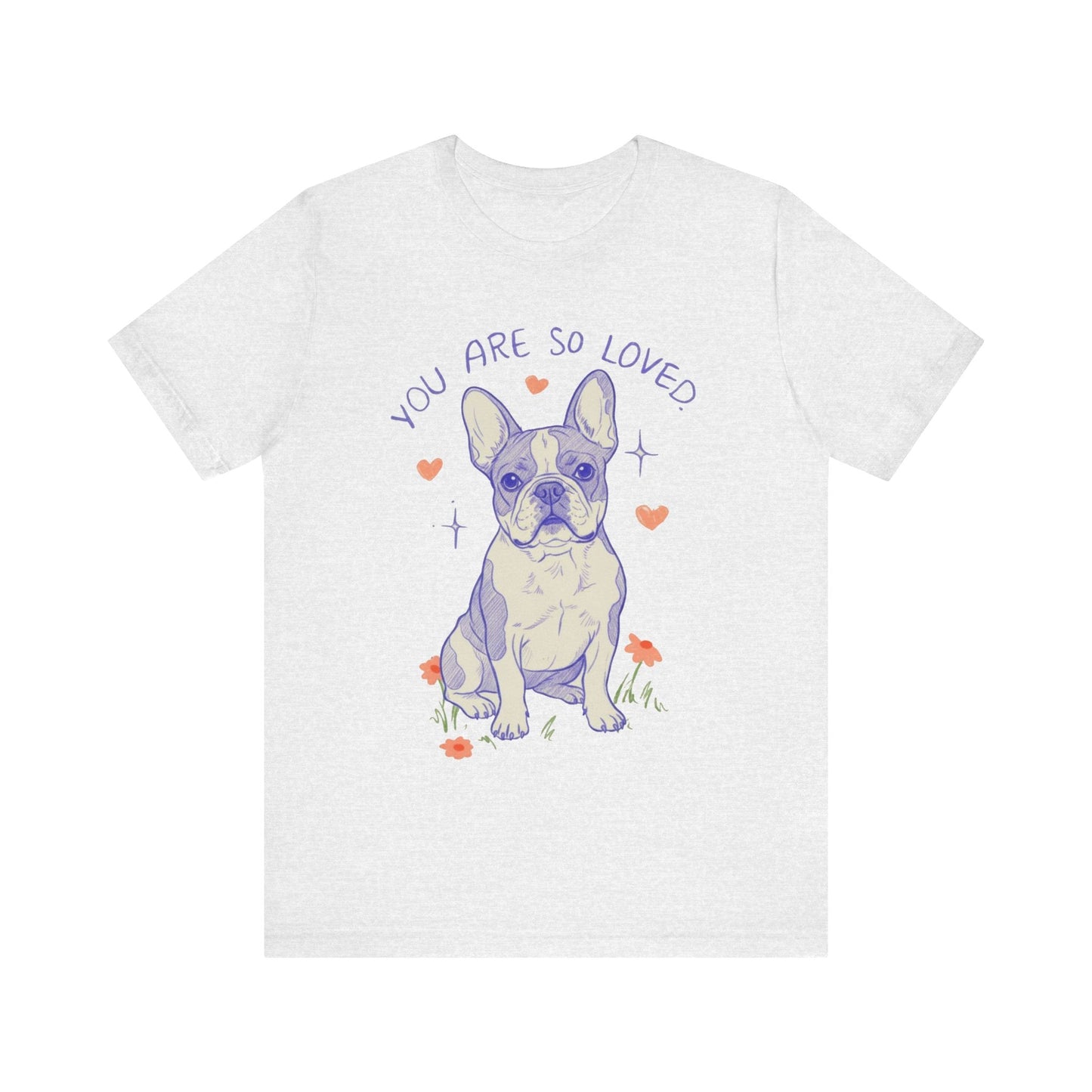 Piebald Frenchie Always Loved Tshirt