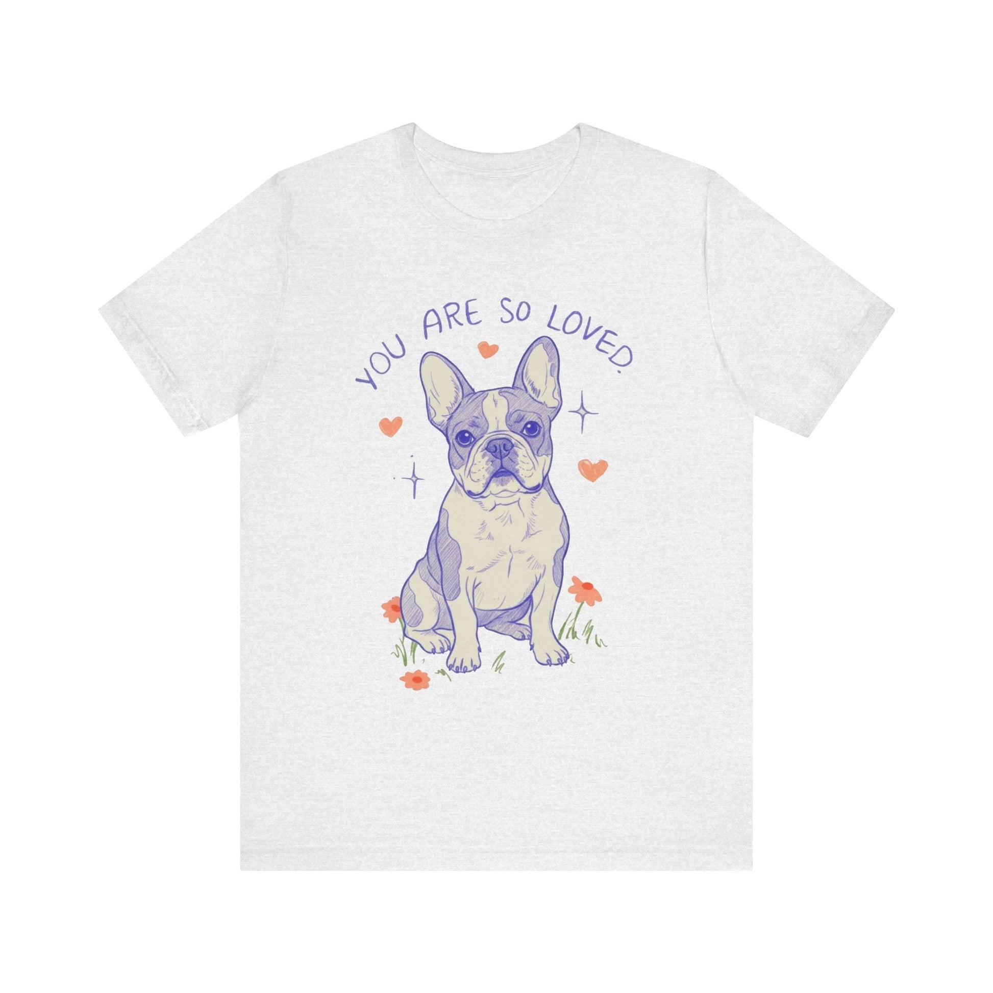 Piebald Frenchie Always Loved Tshirt