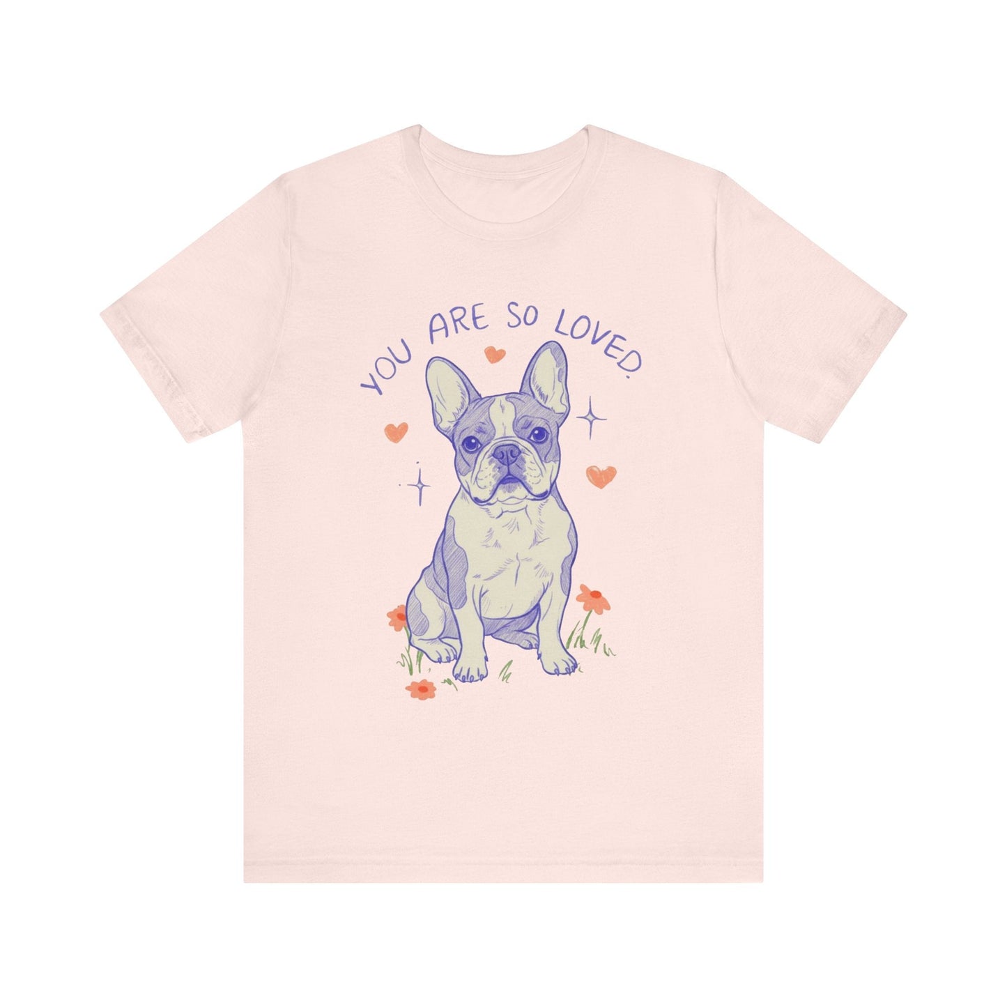 Piebald Frenchie Always Loved Tshirt