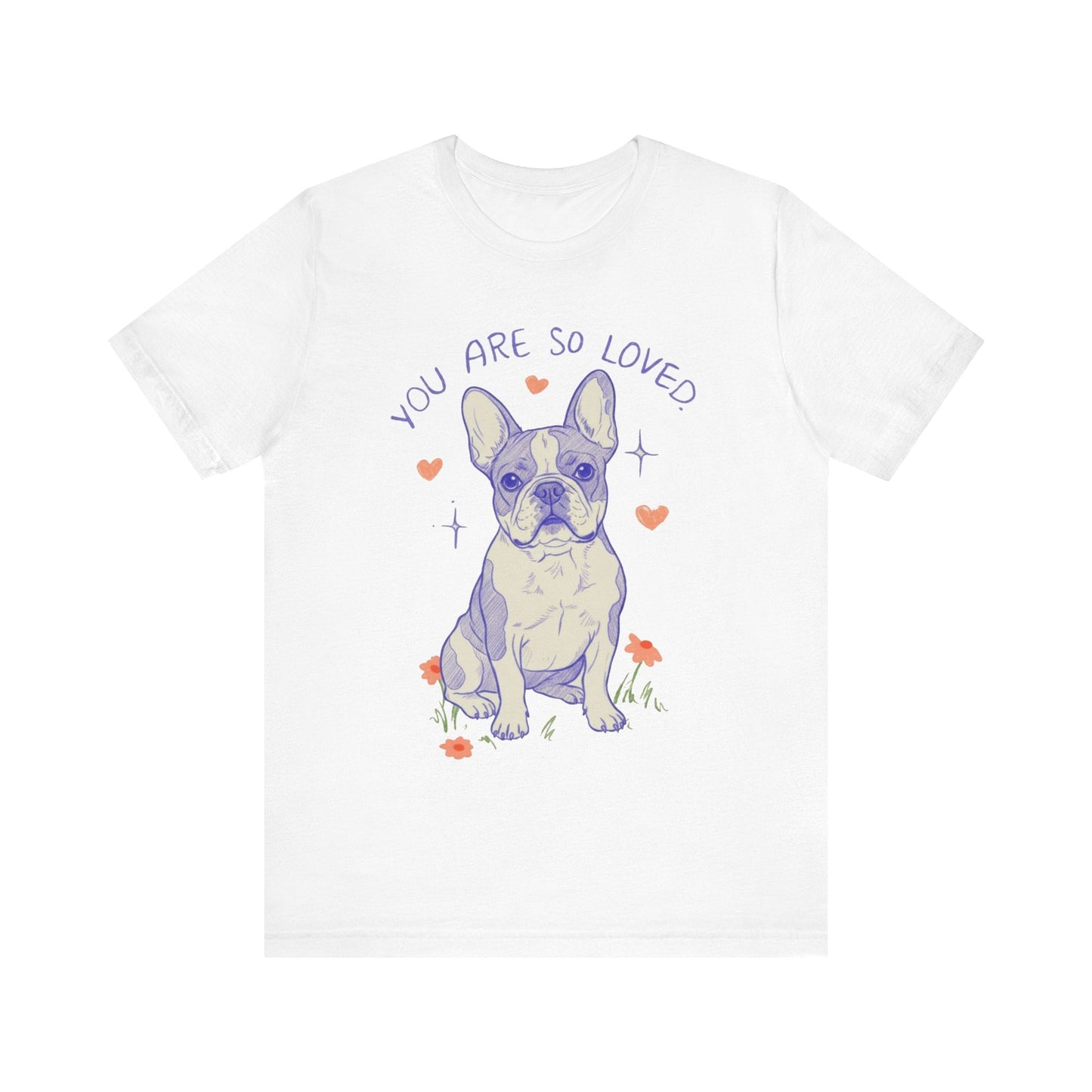 Piebald Frenchie Always Loved Tshirt