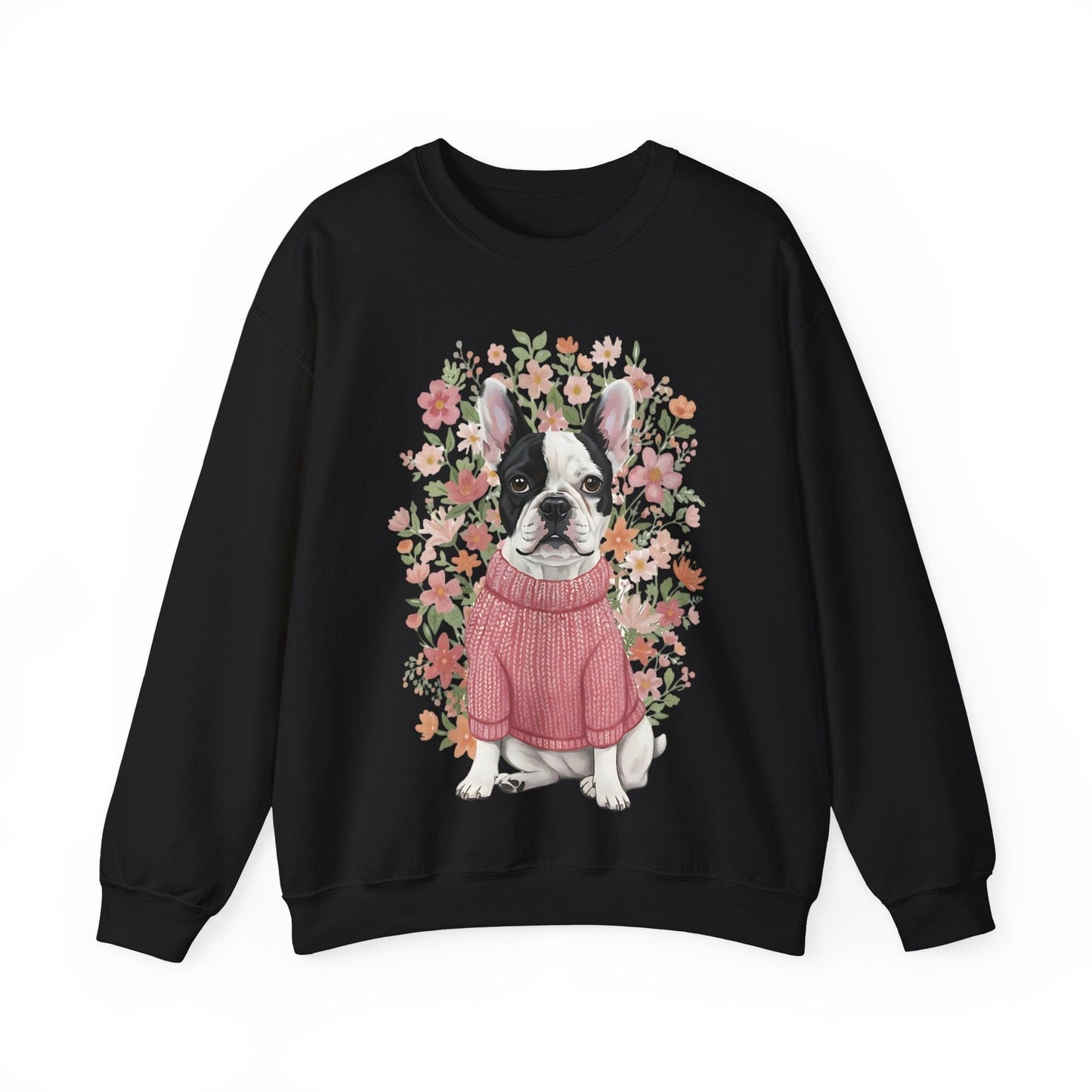 Piebald Frenchie Bouquet Sweatshirt