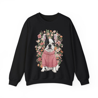 Piebald Frenchie Bouquet Sweatshirt